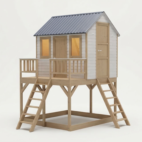 Playhouse Model C - ბავშვების სათამაშო ხის სახლი